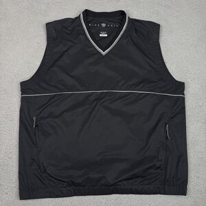 Nike Golf Pullover Vest Mens XL Black Clima-Fit Windbreaker Sleeveless Jacket